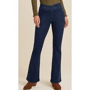 XL m jeans by maurices™ Flare Crossover Pull On High Rise Jeans